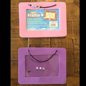 Foamies 2 foam picture frames 6x4 school locker girls decor pink purple magnet l